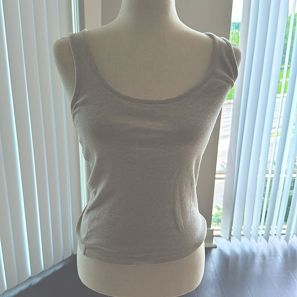 J Crew Cotton Shelf Bra Tank M